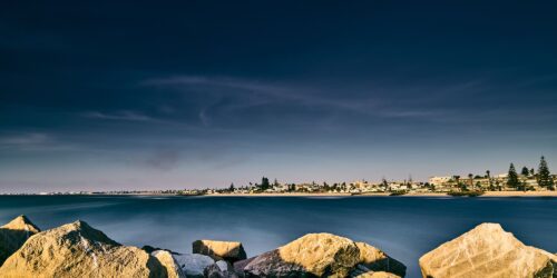 Swakopmund seen from the ocean