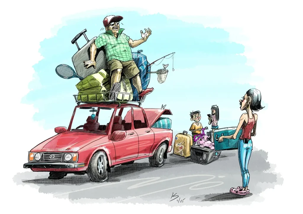 illustration packing