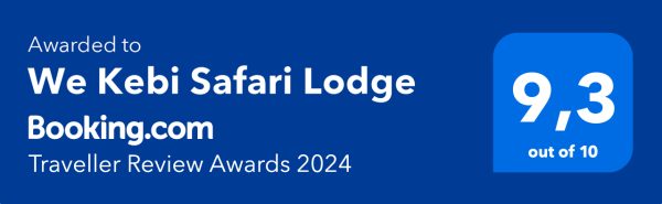 We Kebi Safari Lodge Booking.com Traveller Review Awards 2024